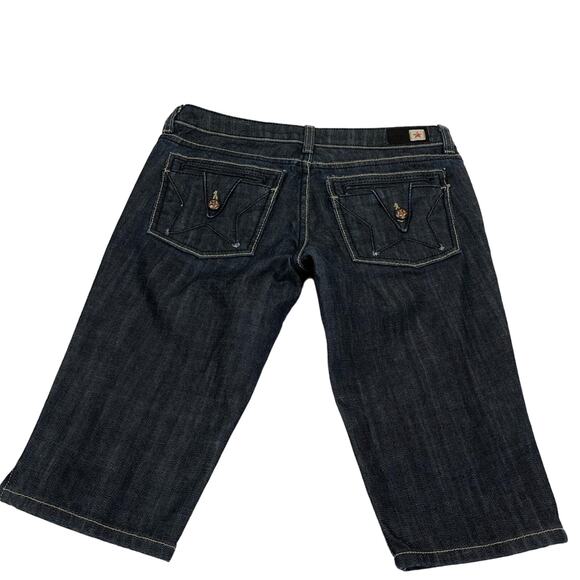 Peoples Liberation Womens Tanya Skinny Bermuda Shorts Size 26 Dark Wash Denim. - Picture 9 of 9